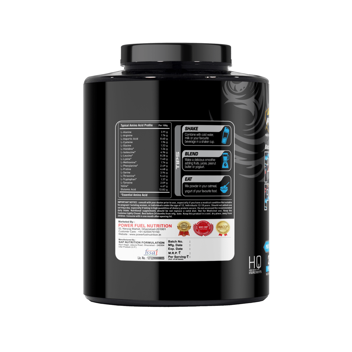 Black Series Power Protein (2Kg) - Image 2