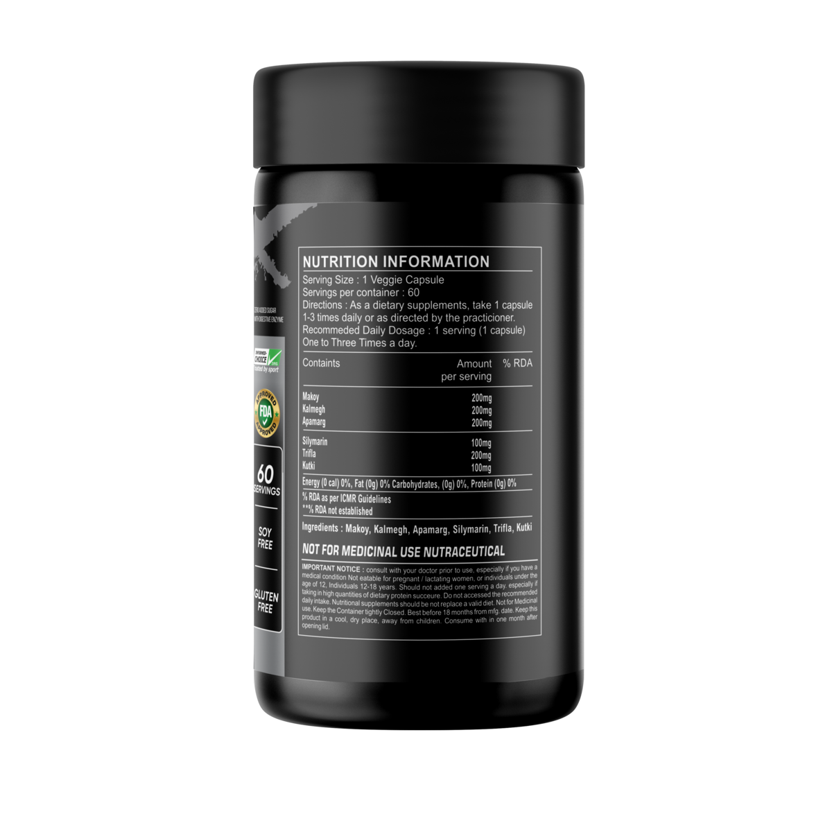 Black Series Liver Detox 60 Cap - Image 2
