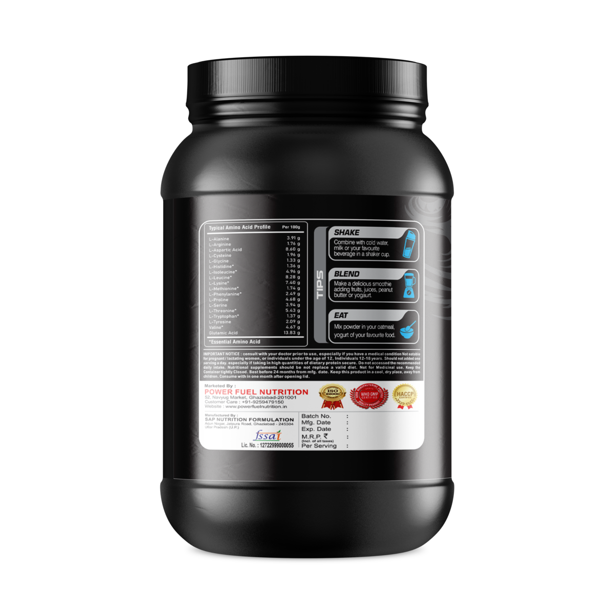 Black Series Power Protein Xp 1000gm - Image 2